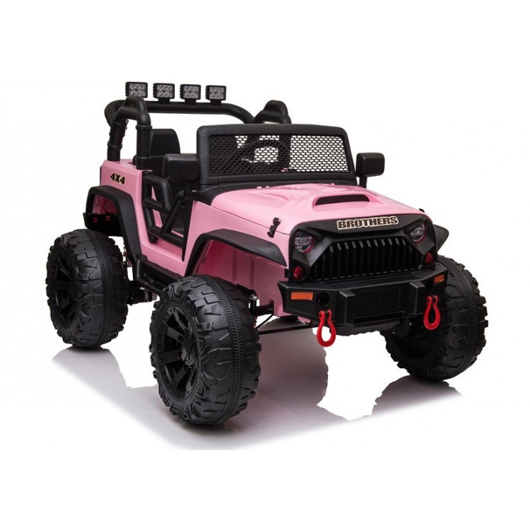 Elektrické autíčko - Jeep JC666 - nelakované - ružové